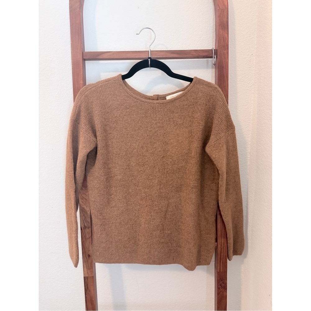 Sezane Gaspard Button-Back Cardigan in Camel Brown Size XS NWT - Picture 4 of 6